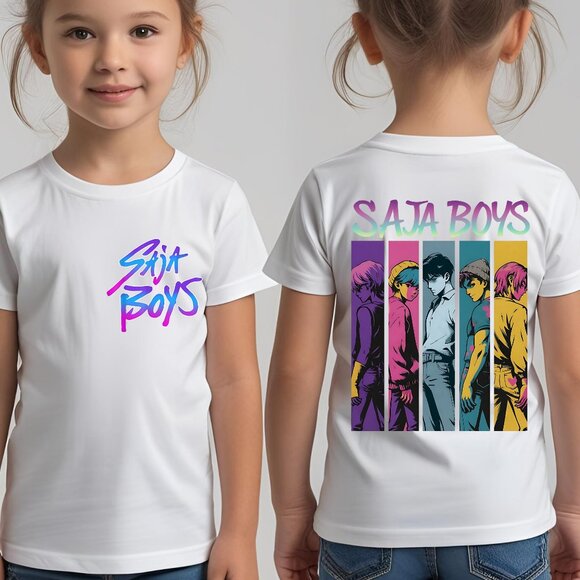 Saja Boys K-pop Demon Hunters Graphic T-shirt for kids - Picture 2 of 7